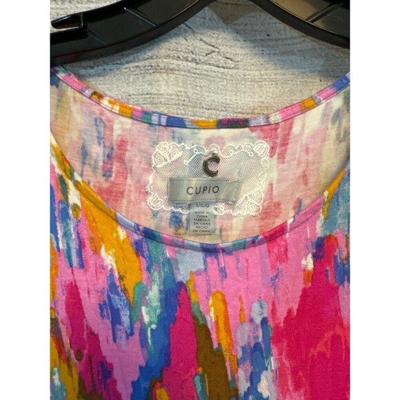Cupio Colorful Sleeveless Abstract Dress Size L - Picture 2 of 3